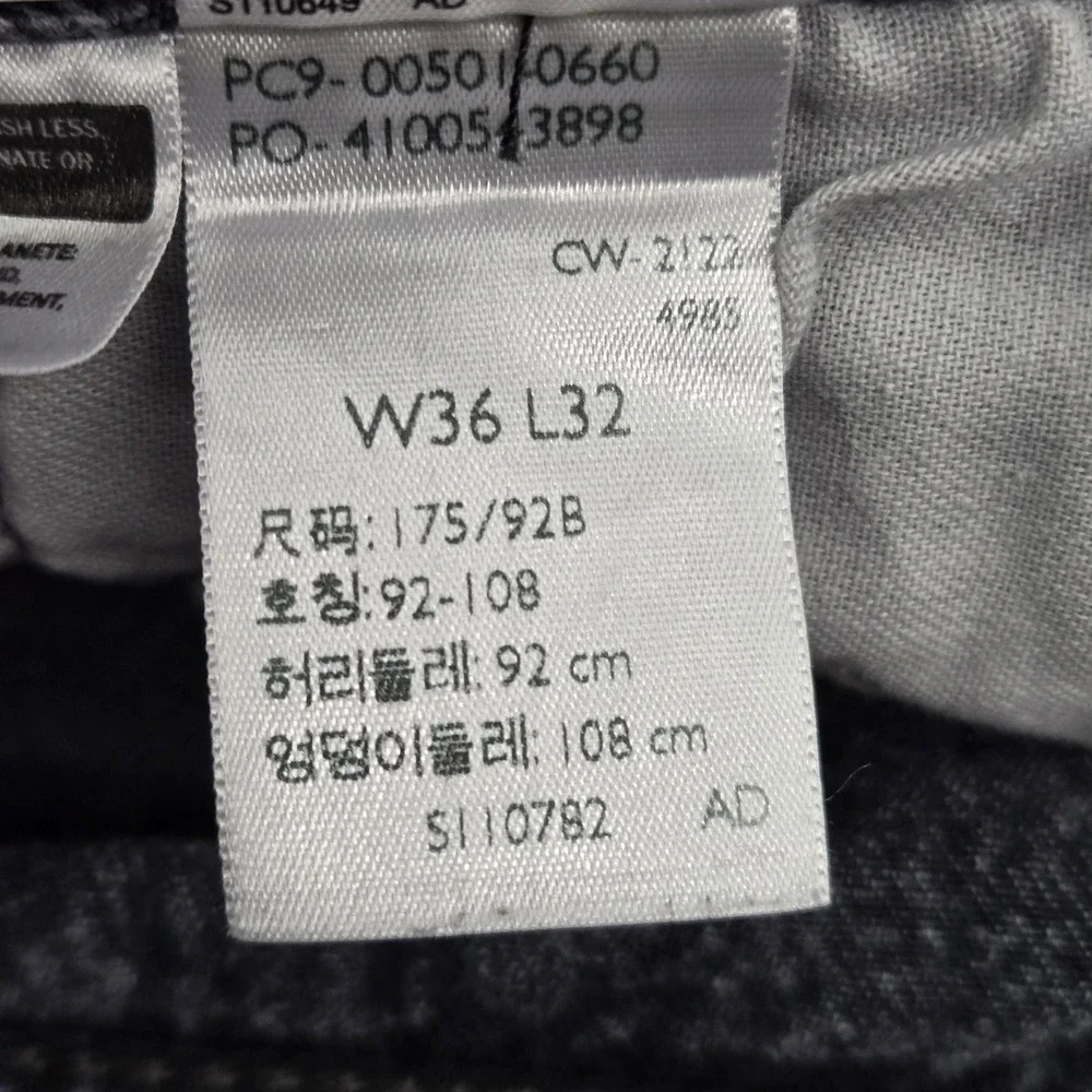 Levi's 501 Men Jeans 36X32 Black Denim Original Fit Straight Leg 29